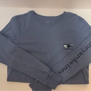 Vineyard Vines Halloween Slate Blue Crew Neck Shirt